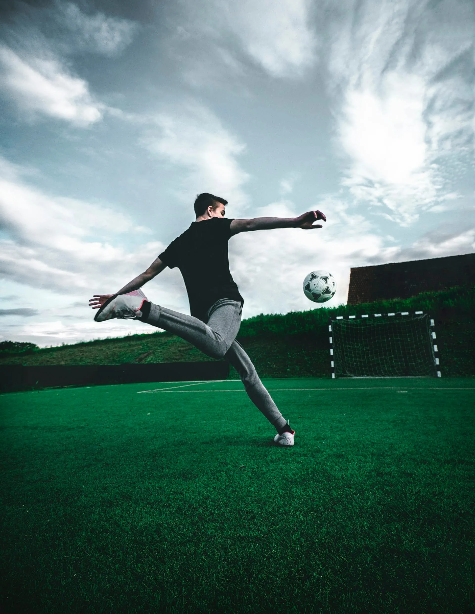 Jugendtraining auf dem Fußballplatz