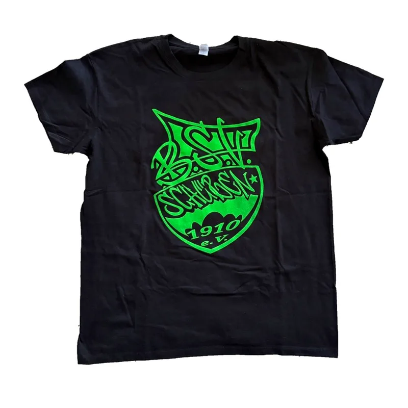 BSV T-Shirt schwarz, BSV-Young-Logo neongrün